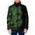 Green Couple Dolphins Maori Polynesian Style Padded Jacket - Polynesian Pride