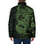 Green Couple Dolphins Maori Polynesian Style Padded Jacket - Polynesian Pride
