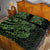 Green Couple Dolphins Maori Polynesian Style Quilt Bed Set