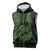 Green Couple Dolphins Maori Polynesian Style Sleeveless Zip Hoodie - Polynesian Pride