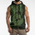 Green Couple Dolphins Maori Polynesian Style Sleeveless Zip Hoodie - Polynesian Pride