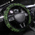 Green Couple Dolphins Maori Polynesian Style Steering Wheel Cover