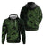 Green Couple Dolphins Maori Polynesian Style Zip Hoodie