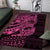 Pink Couple Dolphins Maori Polynesian Style Area Rug