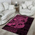 Pink Couple Dolphins Maori Polynesian Style Area Rug