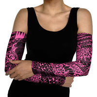 Pink Couple Dolphins Maori Polynesian Style Arm Sleeves - Polynesian Pride