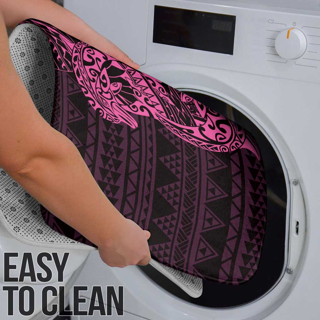 Pink Couple Dolphins Maori Polynesian Style Bathroom Set - Polynesian Pride