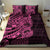 Pink Couple Dolphins Maori Polynesian Style Bedding Set