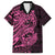 Pink Couple Dolphins Maori Polynesian Style Hawaiian Shirt