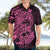 Pink Couple Dolphins Maori Polynesian Style Hawaiian Shirt