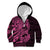 Pink Couple Dolphins Maori Polynesian Style Kid Hoodie