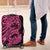 Pink Couple Dolphins Maori Polynesian Style Luggage Cover