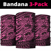 Pink Couple Dolphins Maori Polynesian Style Neck Gaiter - Polynesian Pride