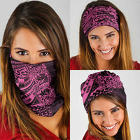Pink Couple Dolphins Maori Polynesian Style Neck Gaiter - Polynesian Pride