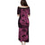 Pink Couple Dolphins Maori Polynesian Style Puletasi