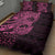 Pink Couple Dolphins Maori Polynesian Style Quilt Bed Set