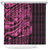 Pink Couple Dolphins Maori Polynesian Style Shower Curtain