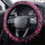 Pink Couple Dolphins Maori Polynesian Style Steering Wheel Cover