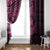 Pink Couple Dolphins Maori Polynesian Style Window Curtain