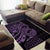 Purple Couple Dolphins Maori Polynesian Style Area Rug