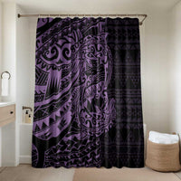Purple Couple Dolphins Maori Polynesian Style Bathroom Set - Polynesian Pride