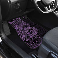 Purple Couple Dolphins Maori Polynesian Style Car Mats
