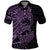 Purple Couple Dolphins Maori Polynesian Style Polo Shirt