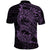 Purple Couple Dolphins Maori Polynesian Style Polo Shirt