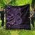 Purple Couple Dolphins Maori Polynesian Style Quilt