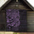 Purple Couple Dolphins Maori Polynesian Style Quilt