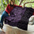 Purple Couple Dolphins Maori Polynesian Style Quilt