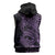 Purple Couple Dolphins Maori Polynesian Style Sleeveless Zip Hoodie - Polynesian Pride