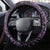 Purple Couple Dolphins Maori Polynesian Style Steering Wheel Cover