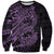 Purple Couple Dolphins Maori Polynesian Style Sweatshirt