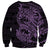 Purple Couple Dolphins Maori Polynesian Style Sweatshirt