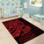 Red Couple Dolphins Maori Polynesian Style Area Rug