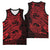 Red Couple Dolphins Maori Polynesian Style Basketball Jersey - Polynesian Pride