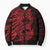 Red Couple Dolphins Maori Polynesian Style Bomber Puffer Jacket - Polynesian Pride
