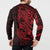 Red Couple Dolphins Maori Polynesian Style Button Sweatshirt