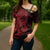 Red Couple Dolphins Maori Polynesian Style Cross Shoulder Shirt - Polynesian Pride