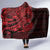 Red Couple Dolphins Maori Polynesian Style Hooded Blanket