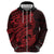 Red Couple Dolphins Maori Polynesian Style Hoodie