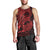 Red Couple Dolphins Maori Polynesian Style Men Tank Top