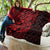 Red Couple Dolphins Maori Polynesian Style Quilt