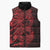 Red Couple Dolphins Maori Polynesian Style Sleeveless Puffer Jacket - Polynesian Pride