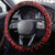 Red Couple Dolphins Maori Polynesian Style Steering Wheel Cover