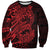 Red Couple Dolphins Maori Polynesian Style Sweatshirt