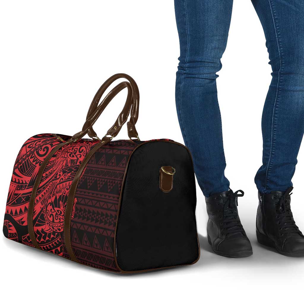 Red Couple Dolphins Maori Polynesian Style Travel Bag - Polynesian Pride