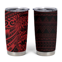 Red Couple Dolphins Maori Polynesian Style Tumbler Cup