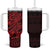 Red Couple Dolphins Maori Polynesian Style Tumbler With Handle